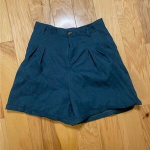 Corduroy blue shorts